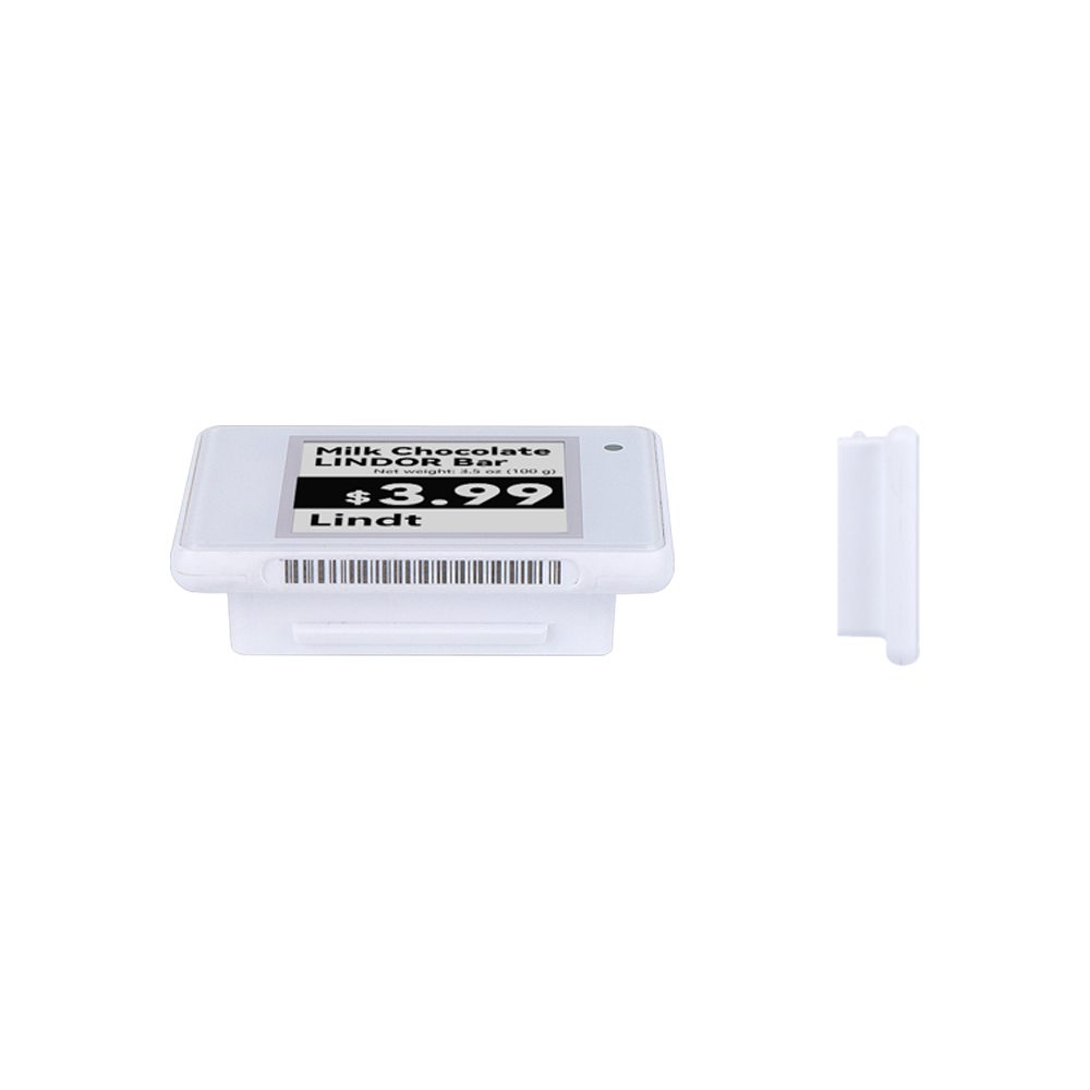 Etiqueta eletrônica de prateleira de 1,54 polegadas White Shell