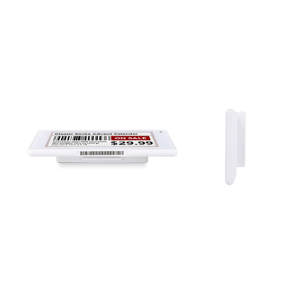 Etiqueta eletrônica de prateleira de 2,9 polegadas White Shell