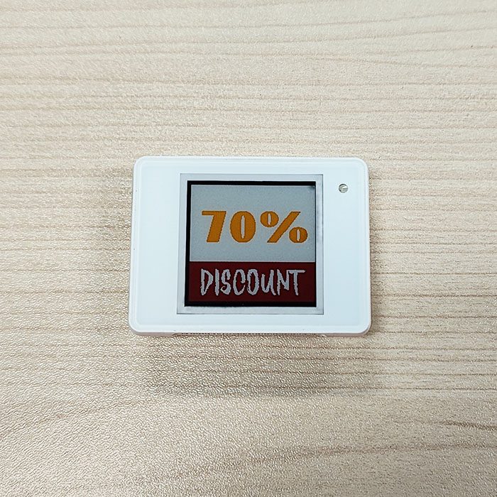 1,54 polegadas 4 cores display de etiqueta eletrônica de varejo cor preto branco vermelho amarelo