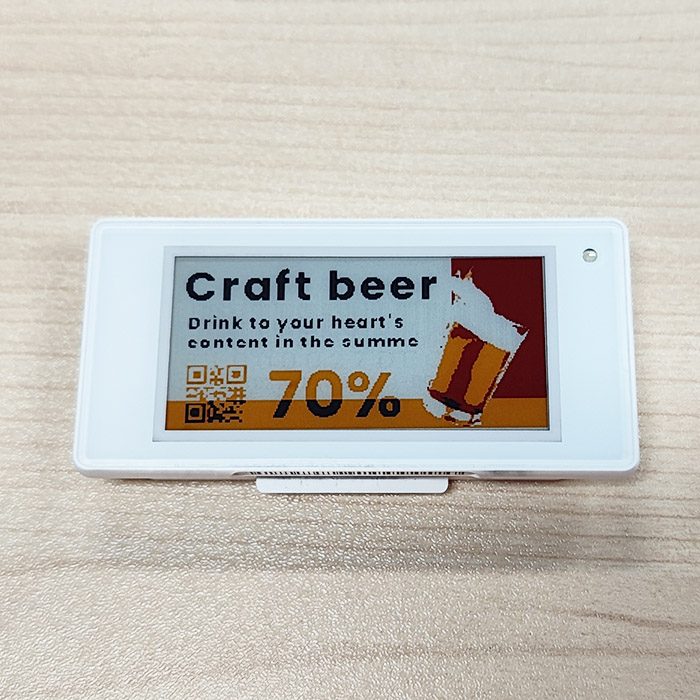 2,13 polegadas 4 cores display de etiqueta eletrônica de varejo cor preto branco vermelho amarelo