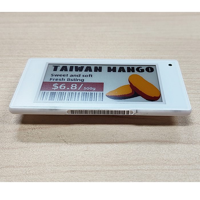 2,66 polegadas 4 cores display de etiqueta eletrônica de varejo cor preto branco vermelho amarelo