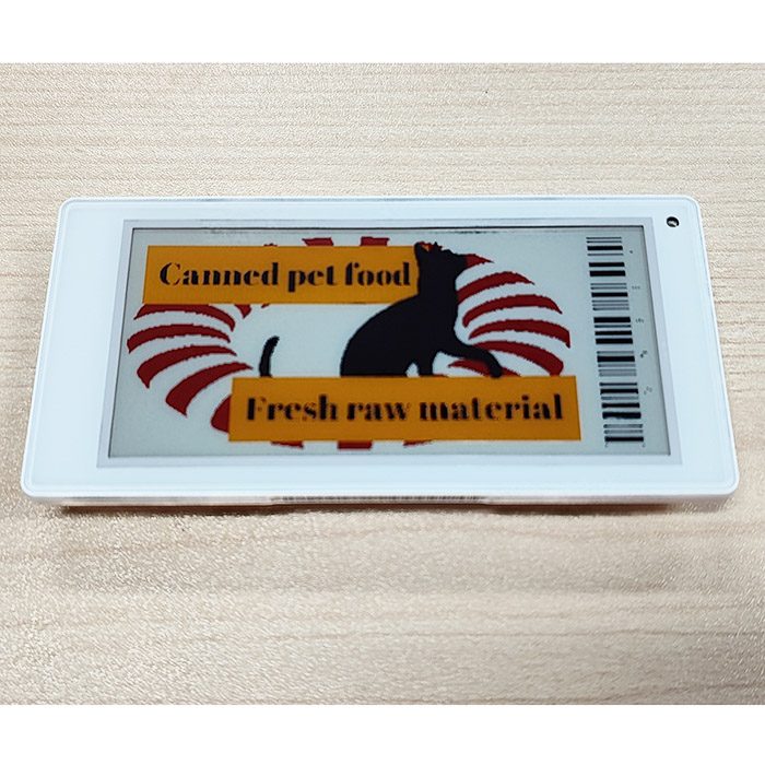 3,5 polegadas 4 cores display de etiqueta eletrônica de varejo cor preto branco vermelho amarelo