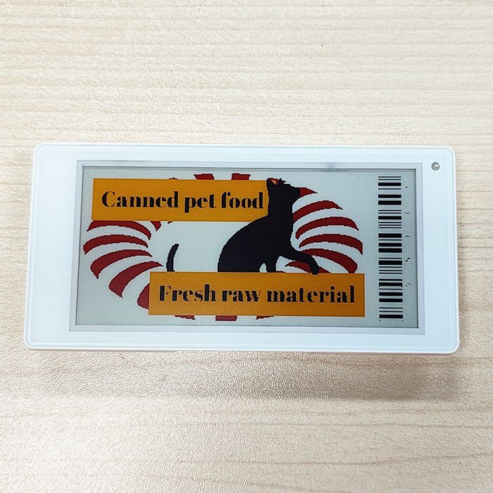 3,5 polegadas 4 cores display de etiqueta eletrônica de varejo cor preto branco vermelho amarelo