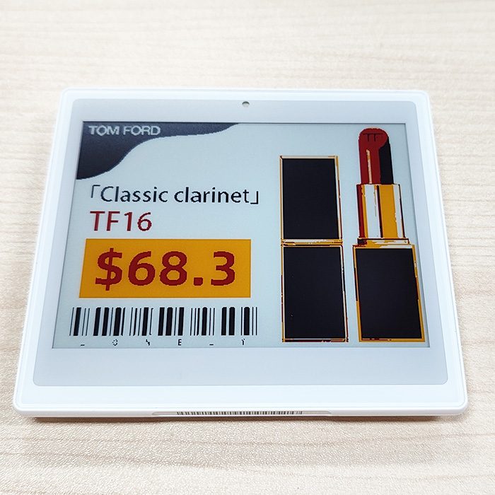 4,2 polegadas 4 cores display de etiqueta eletrônica de varejo cor preto branco vermelho amarelo