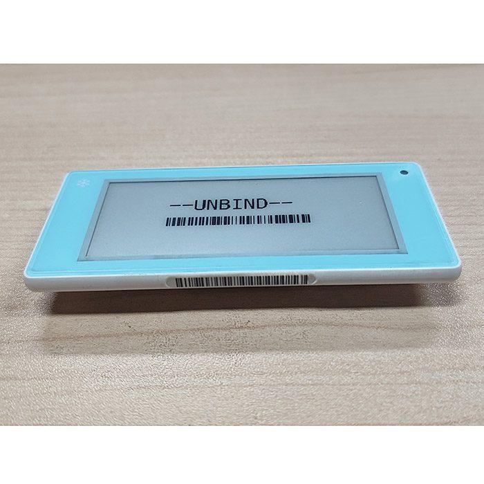 Etiqueta digital para prateleira de freezer de 2,9 polegadas, preto e branco / baixa temperatura