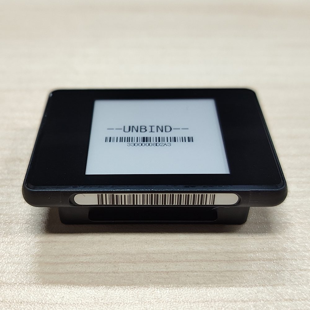 Etiqueta eletrônica de prateleira Black Shell de 1,54 polegadas