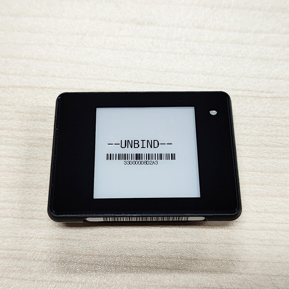 Etiqueta eletrônica de prateleira Black Shell de 1,54 polegadas