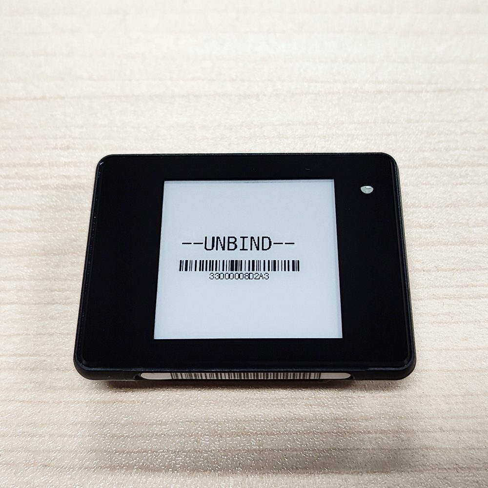 Etiqueta eletrônica de prateleira Black Shell de 1,54 polegadas