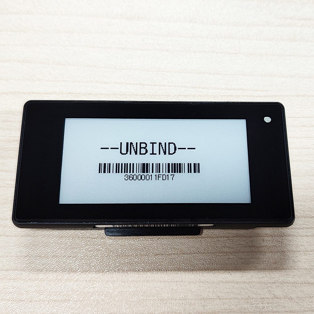Etiqueta eletrônica de prateleira Black Shell 2,13 polegadas