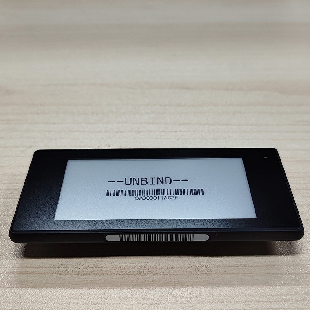 Etiqueta eletrônica de prateleira Black Shell 2,66 polegadas