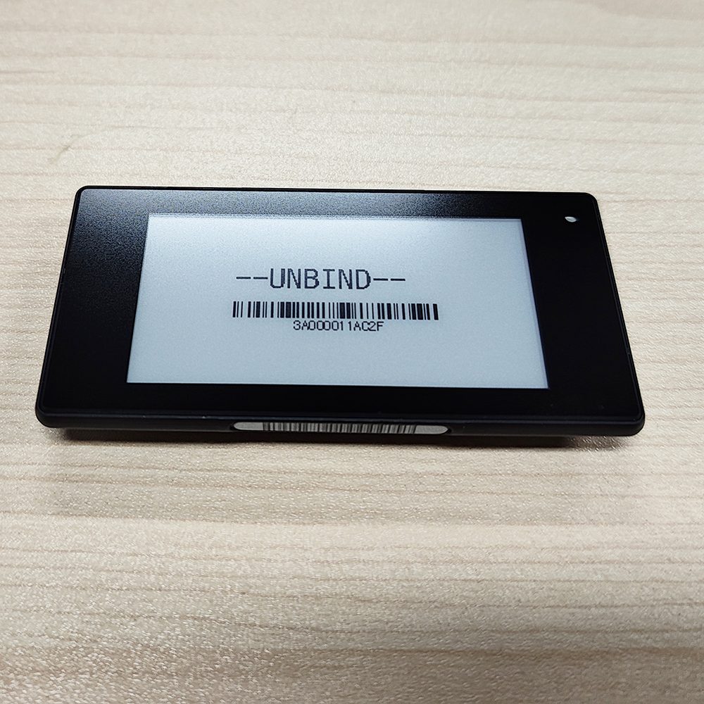 Etiqueta eletrônica de prateleira Black Shell 2,66 polegadas
