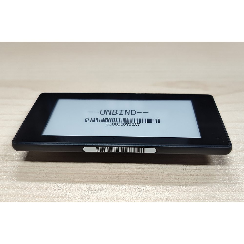 Etiqueta eletrônica de prateleira Black Shell 2,9 polegadas