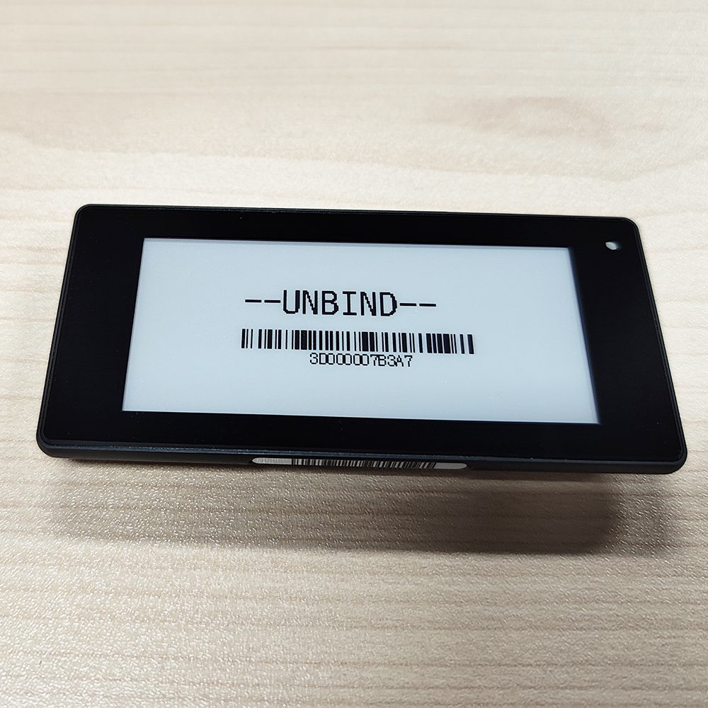 Etiqueta eletrônica de prateleira Black Shell 2,9 polegadas