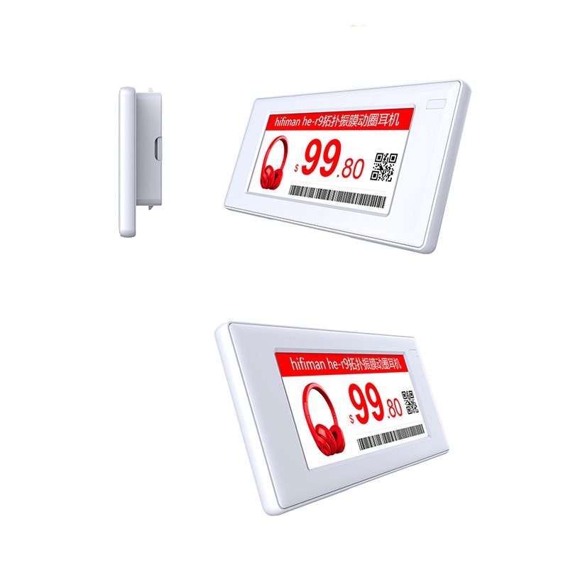 2,9 polegadas 3 cores display de etiqueta de prateleira eletrônica cor preto branco vermelho