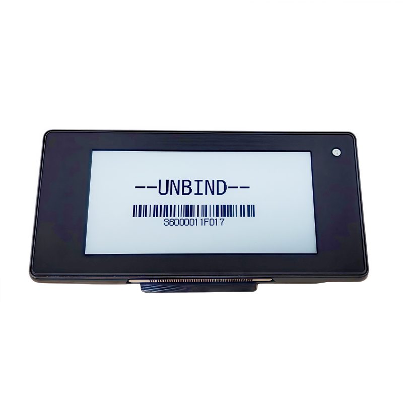 Etiqueta eletrônica de prateleira Black Shell 2,13 polegadas